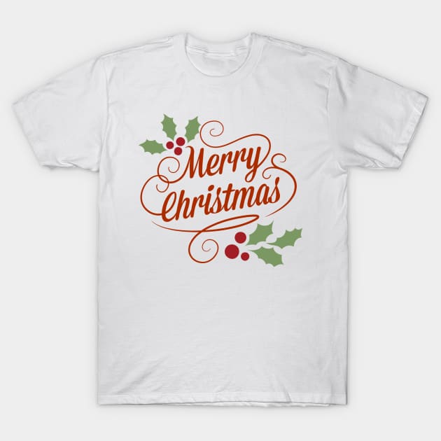 Merry Christmas T-Shirt by Redbooster